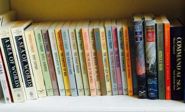 The Patrick O'Brian bookshelf